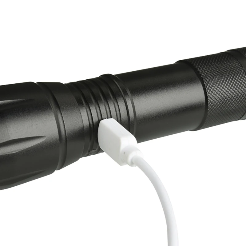 Litwod Z20A100 XM-L2 U3 Micro USB Перезаряжаемый светодиодный фонарь, водонепроницаемый фонарь, 5 режимов, масштабируемый для кемпинга