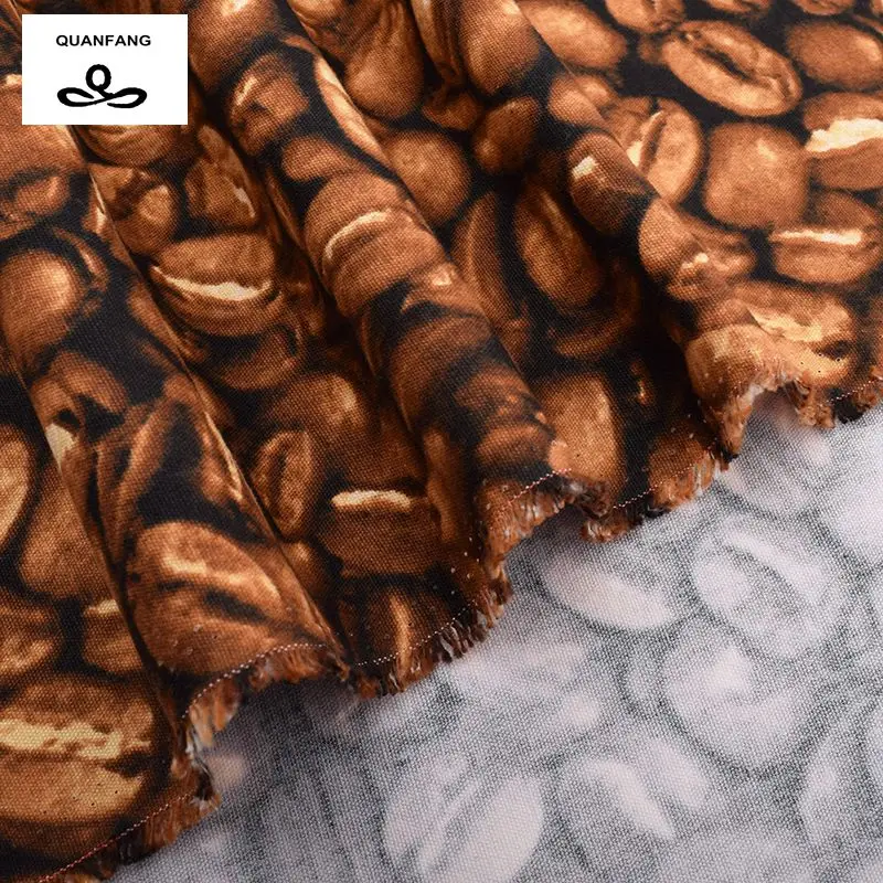 Хлопчатобумажная холщовая ткань QUANFANG для ручной работы дивана занавески сумки