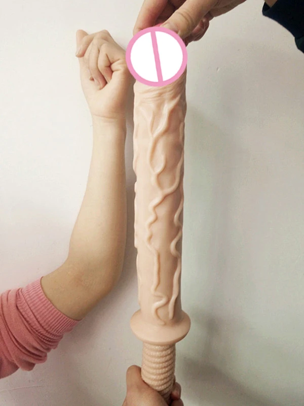 Большой фаллоимитатор 47 см с ручкой секс игрушки для женщин реалистичный