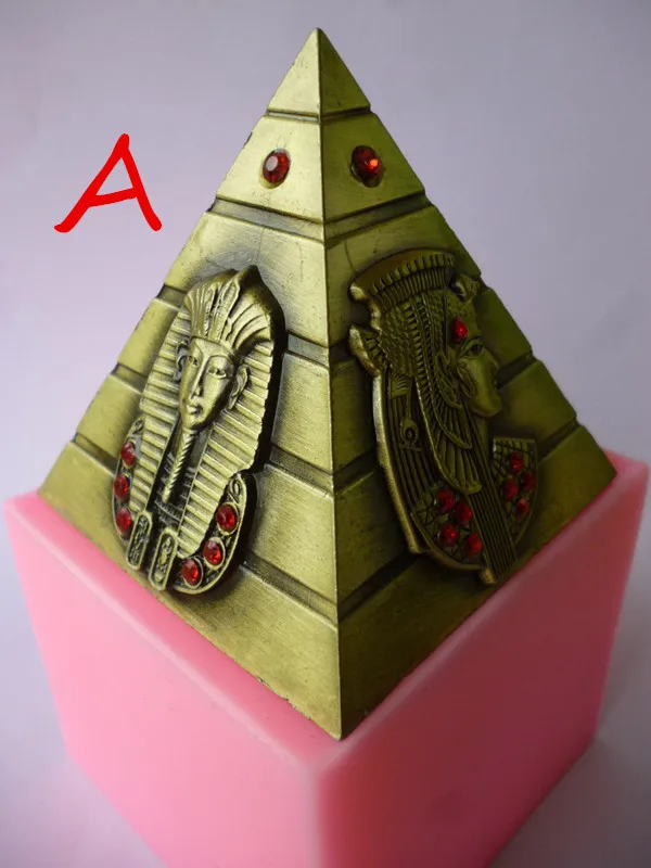 Египет Пирамида мусс форма для пирога DIY штукатурка свечи 3d формы шоколадный пудинг силиконовые формы торт Кухня Кулинария Инструменты