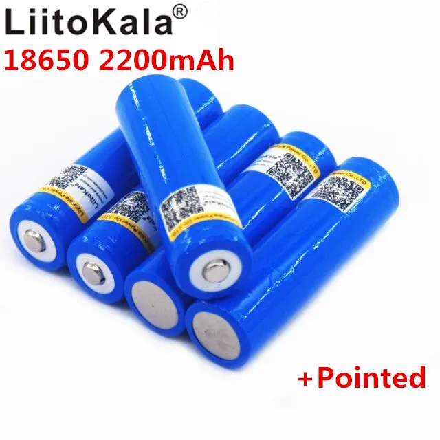 LiitoKala 18650 3 7 в литиевая батарея перезаряжаемая мА светодиодная вспышка батареи
