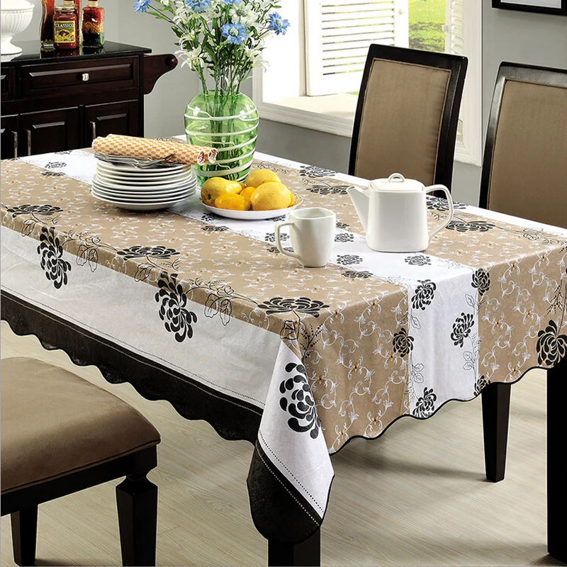 Высокосортный добавить хлопок утолщенный водостойкий маслостойкий ПВХ/скатерть