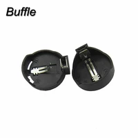 100pcslot button coin cell batteries socket holders case battery boxes for cr2025 cr2032 cr2016 black wholesales