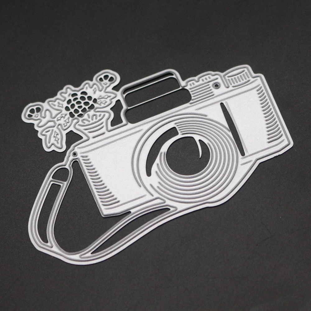 Металлическая режущая штемпели &quotФотоаппарат&quot Рамка трафареты для DIY