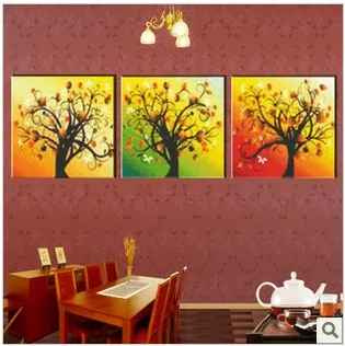 Фабричный магазин Набор для вышивки крестиком тройное Золотое богатое дерево