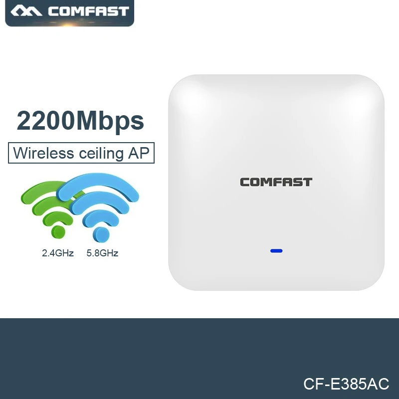 COMFAST CF E385AC Крытый Беспроводной маршрутизатор 2200 Мбит/с потолочная AP
