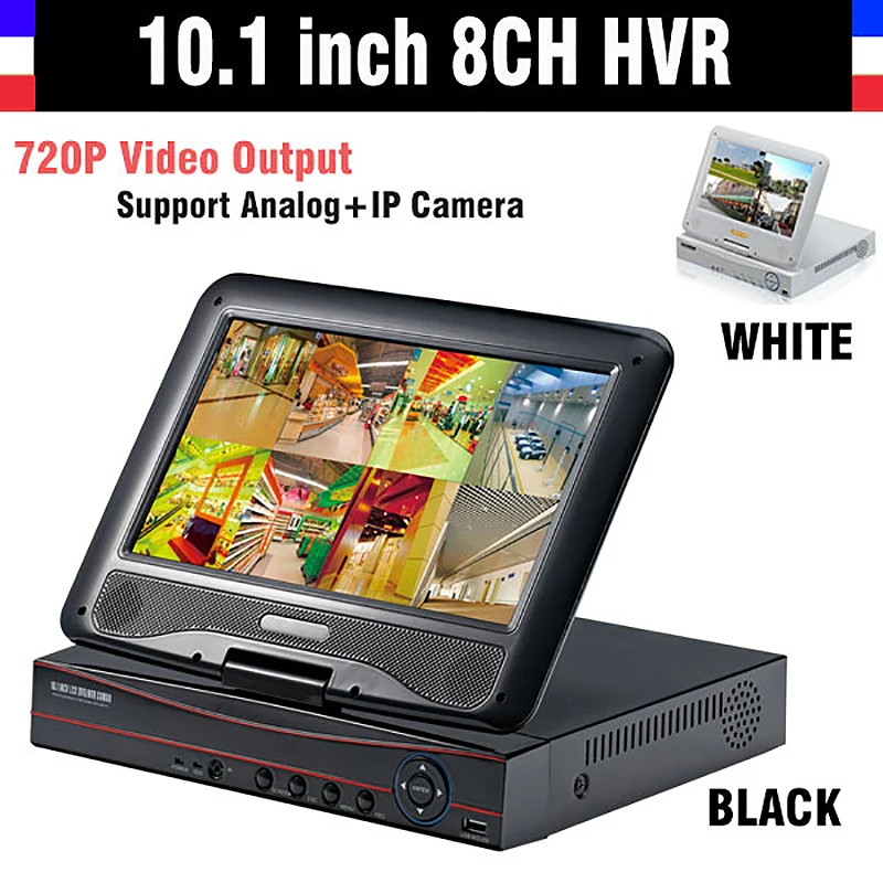 Видеорегистратор с ЖК экраном 10 1 дюйма 8 каналов 720P HDMI AHD DVR NVR 3G Wi Fi|camera 3g|cctv 8chdvr |