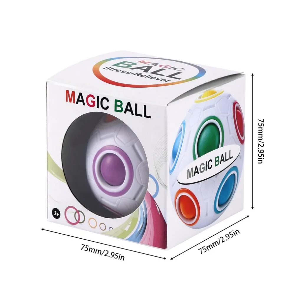 Магия радуги мяч снятие стресса сферические Magic Cube Пазлы детские развивающие