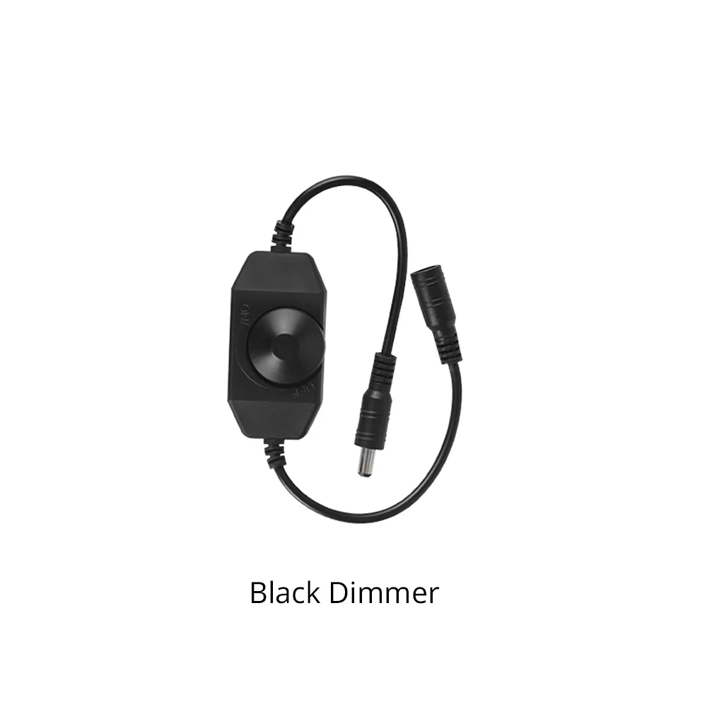 Black Dimmer 12 V-24 V 4A выключатели со светодиодным индикатором шнур питания с переключателем прикосновением Яркость отрегулировать светодиодный пульт дистанционного управления Переключатель вкл./выкл. Для прокладки СИД светильник - Цвет: Black Dimmer