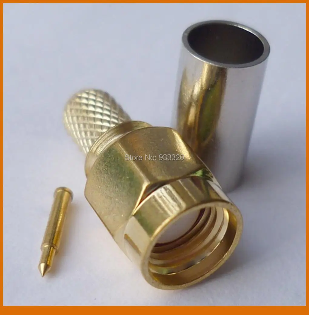 10 pcs RF coaxial Connector SMA male connector Crimp for LMR195 RG58 | Обустройство дома