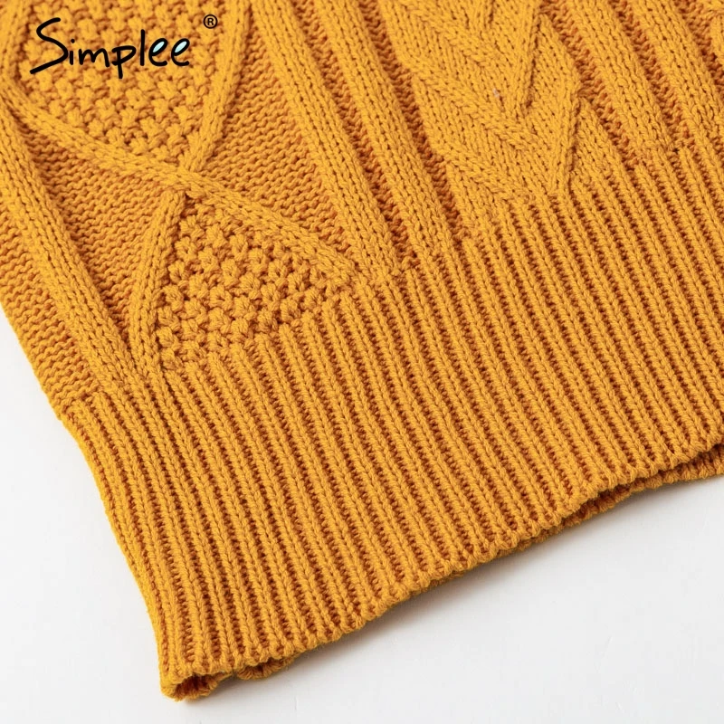 Simplee Elegant layered flare sleeve knitted sweaters Women winter 2018 Autumn Fashion pullovers girls tops knitwear jumper | Женская