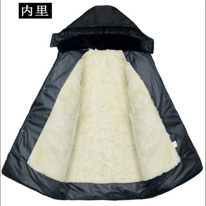 Warm coat Winter jacket Men Big yards Add wool Hooded Loose Eiderdown cotton Detachable cap Promotion price BN1135 | Мужская одежда