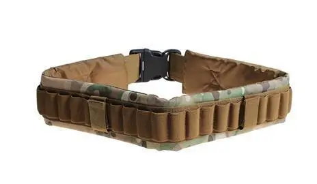 Outdoor Military tactical Belt with Bandolier bullet Shells WaistBand for hunting airsoft | Pouches