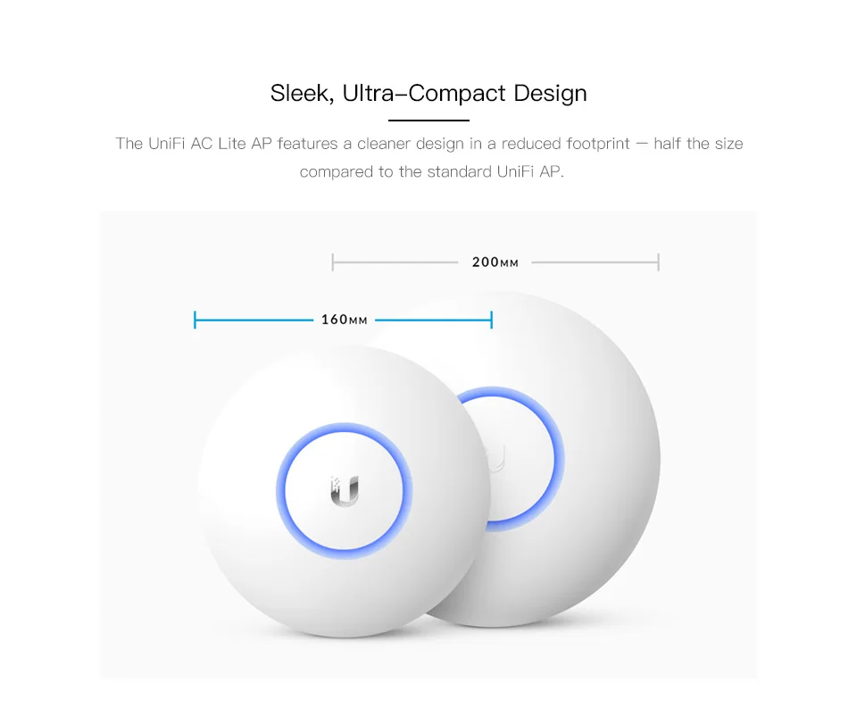 Ubiquiti UniFi AC Lite AP(UAP-AC-LITE) 802.11ac двойная радиотелефонная точка доступа