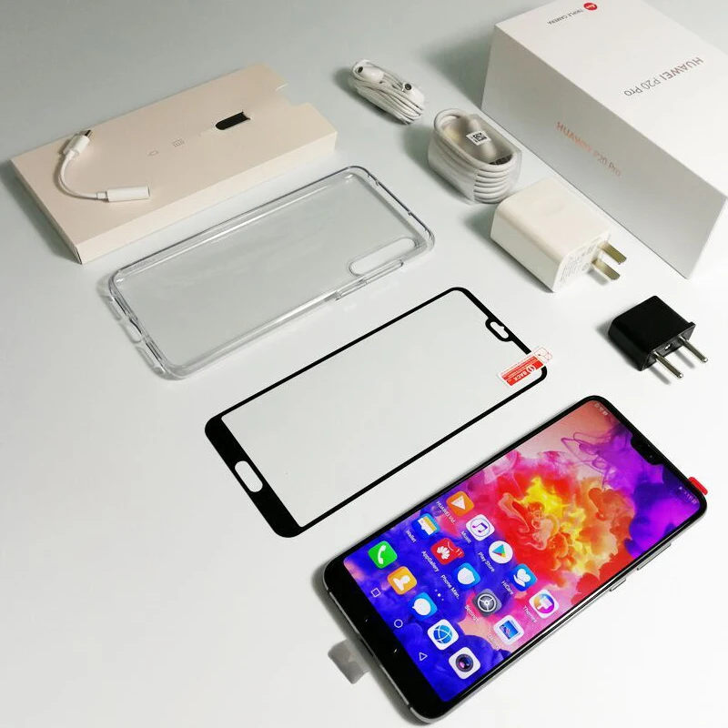 Huawei P20 Pro полный LTE Band смартфон 40MP тройной сзади камеры 6 1 дюймов вид экран SuperCharge NFC