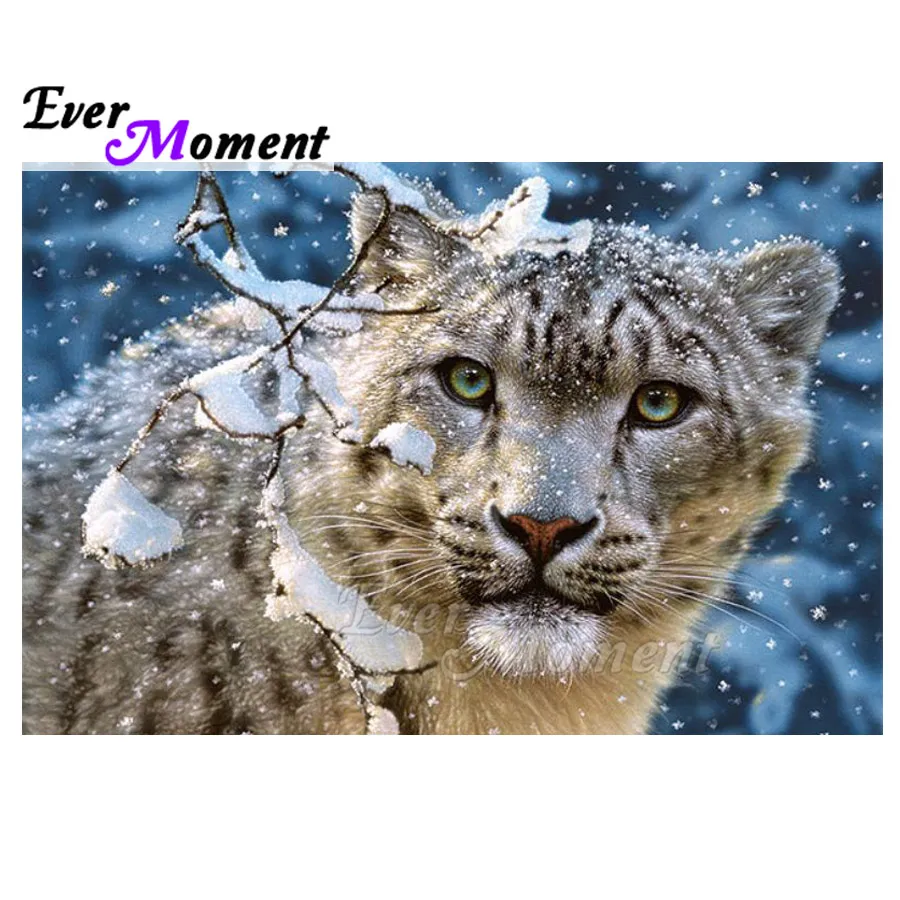 Алмазная живопись Ever Moment ручная работа Леопардовый снежный глаз 5D сделай сам