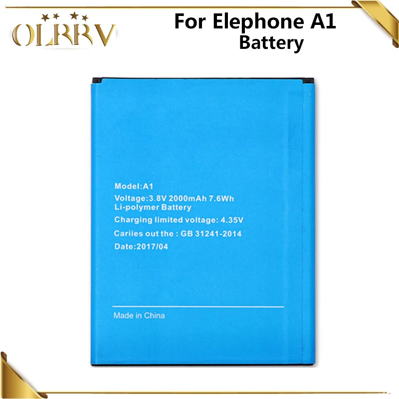 Аккумулятор для Elephone A1 2000 мАч аккумулятор смартфона Bateria Batterij Mobile|Аккумуляторы