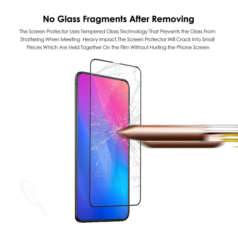 Qosea для Vivo V15 Pro Экран протектор ультра-тонкая прозрачная Взрывозащищенная