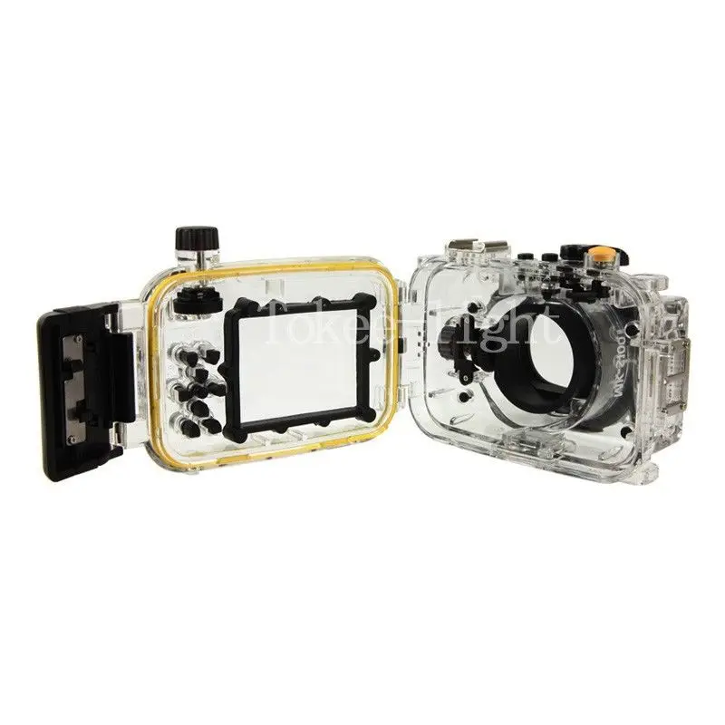Водонепроницаемый чехол для подводной съемки и дайвинга камеры Canon S100 с красным