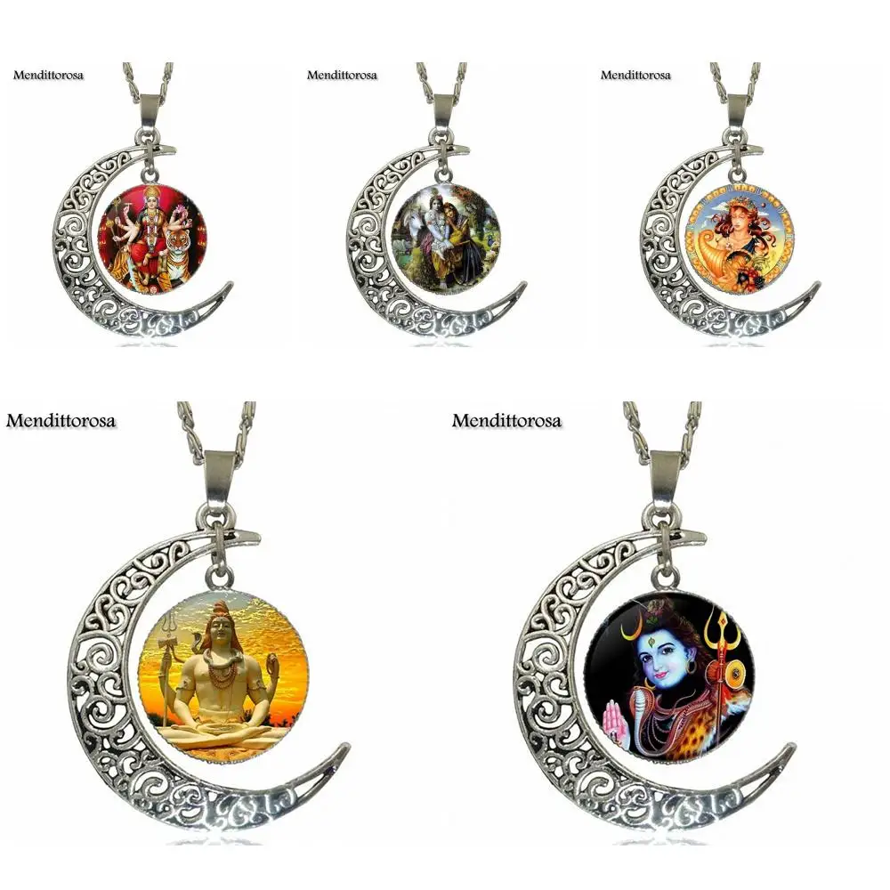 Ожерелье женское со стеклянной подвеской стеклянная цепочка с кулоном в виде