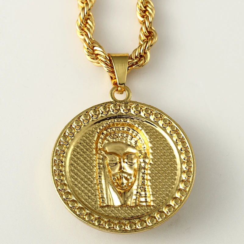 Fashion 18k gold Jesus pendant necklace 