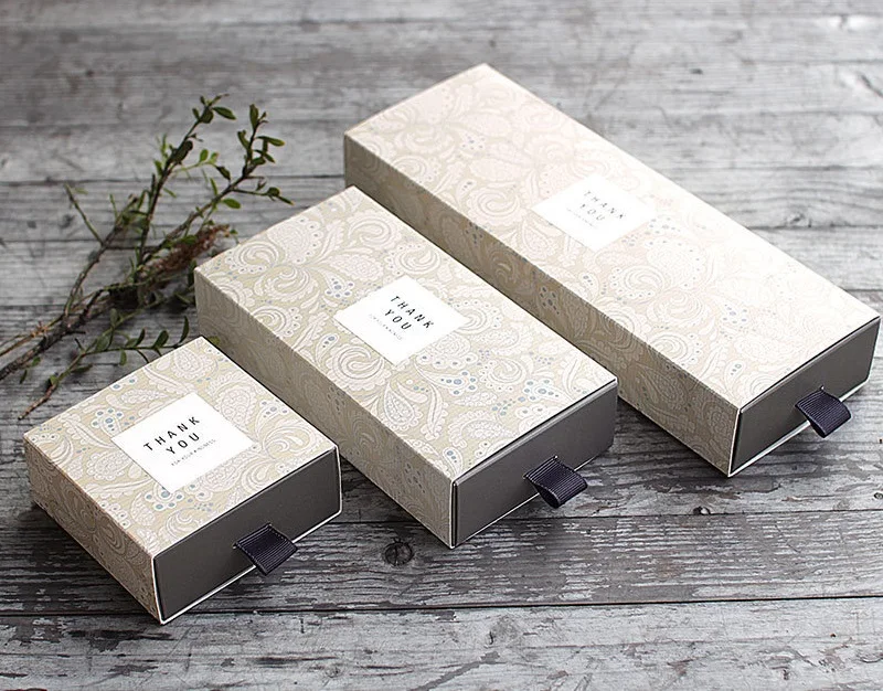 

Paperboard Drawer Gift Boxes DIY Packing Box for Handmade Soap Tea/Candy/Cake/Biscuit/Chocolate