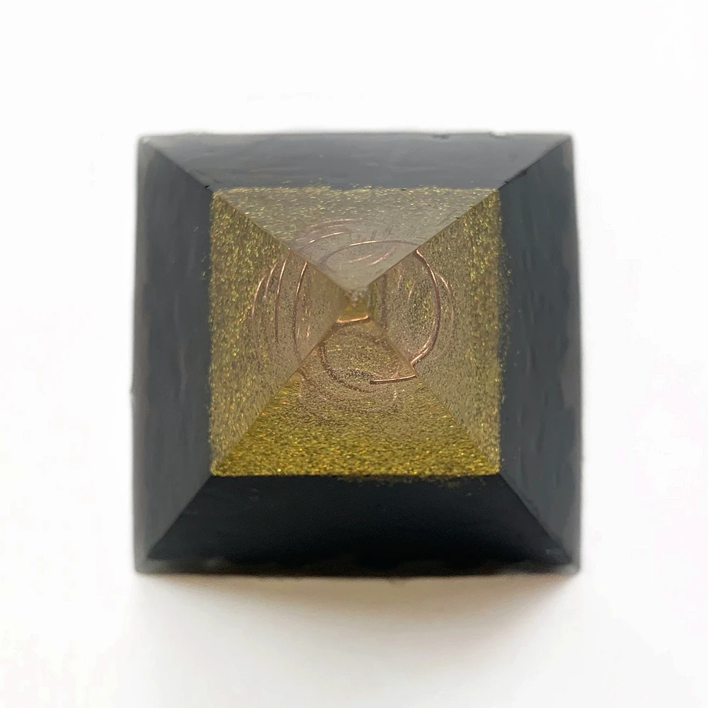 Природные черные обсидиановые бусины кристалл каменная Пирамида Orgonite