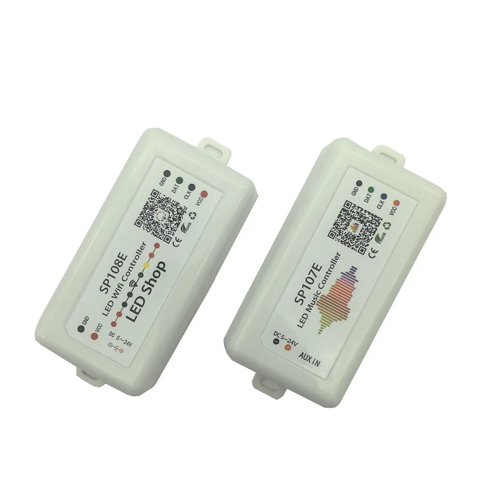 SP108E wifi WS2811 WS2812B светодиодный музыкальный контроллер SP107E SK6812 SP105E Bluetooth APA102 SP110E WS2801