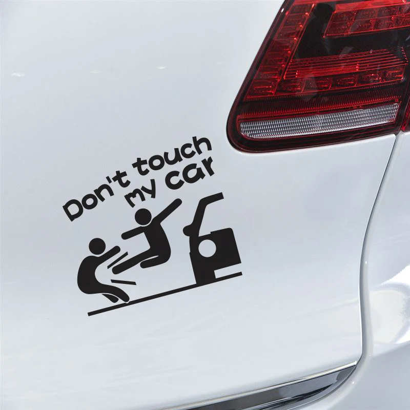 Забавная наклейка для автомобиля с героями мультфильмов Don't TOUCH MY CAR