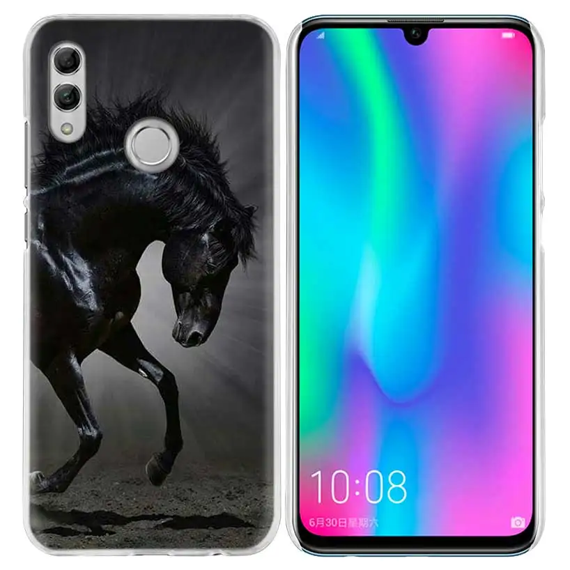 В форме лошадок, животных, чехол для huawei Honor 8X Y9 9 10 Lite Play 7C 8C 8S 8A фотоаппаратов моментальной печати 7S 7A Pro V20 20i Y6 Y7 Y5 жесткий чехол из ПК для телефона Coque - Цвет: 04