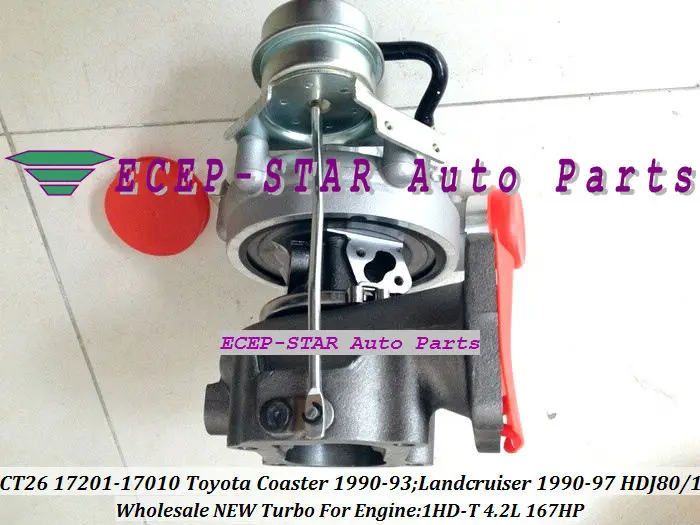 CT26 17201 17010 Турбокомпрессор Для TOYOTA Landcruiser HDJ80 HDJ81 1990 97 COASTER 93 1HD T FT 4.2L|turbocharger ford|turbocharger