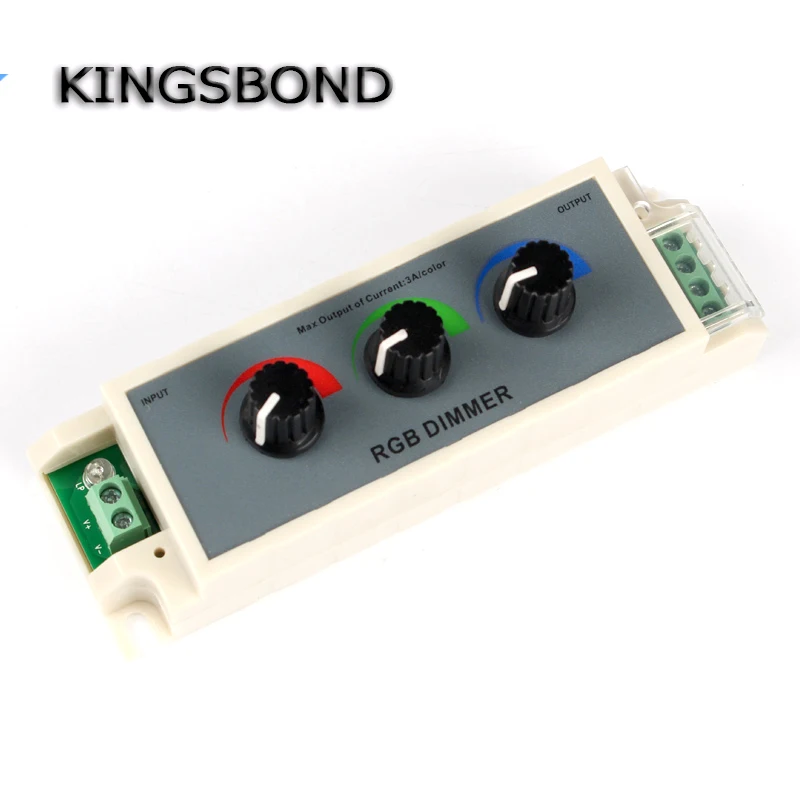 DC12 24V 3A rgb контроллер 3 канальный RGB светодиодный регулятор яркости для