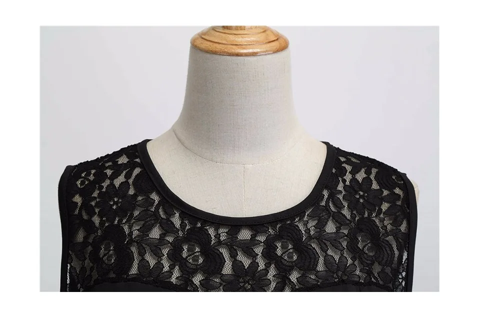 Летнее кружевное платье для девочек; Robe Femme Для женщин элегантные Винтаж вечерние платье Повседневное женские офисные рабочие трапециевидной формы миди платье размера плюс