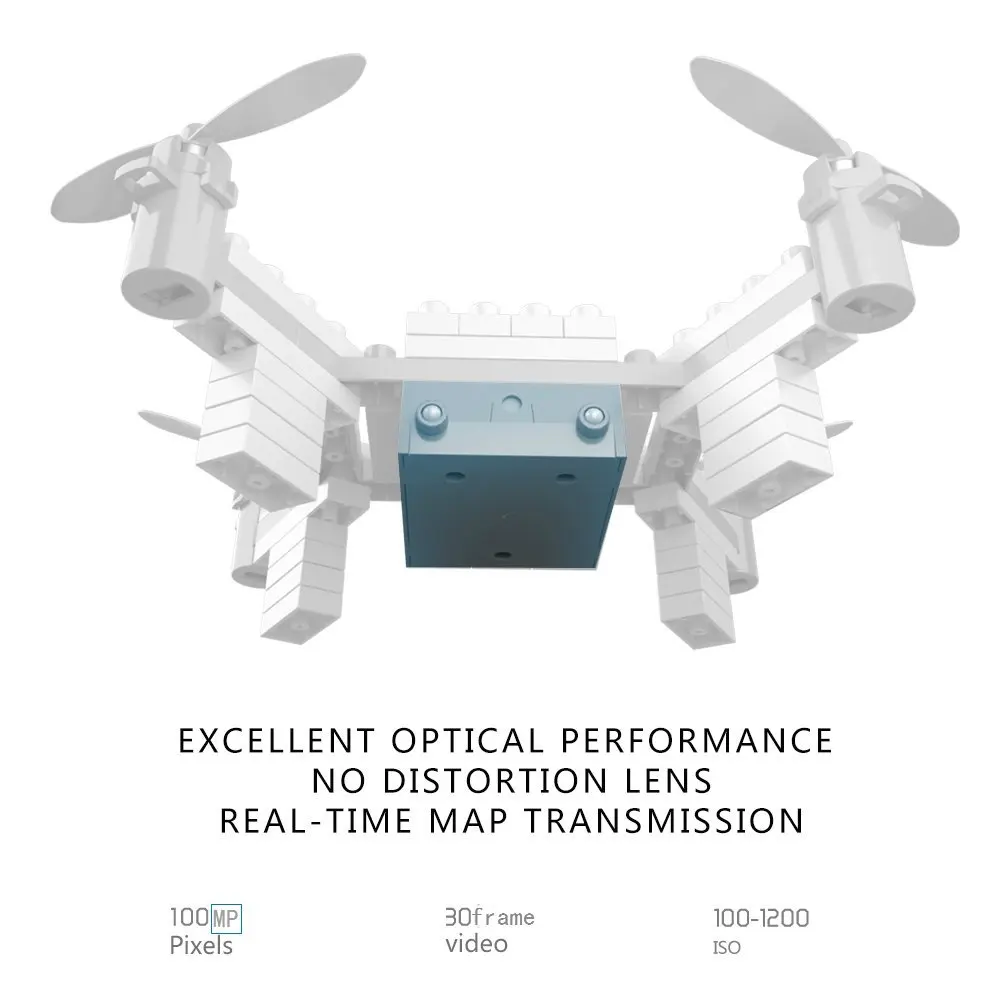 Радиоуправляемый Дрон EBOYU(TM) M3HW FPV Wi Fi блоки сделай сам квадрокоптер с удержанием
