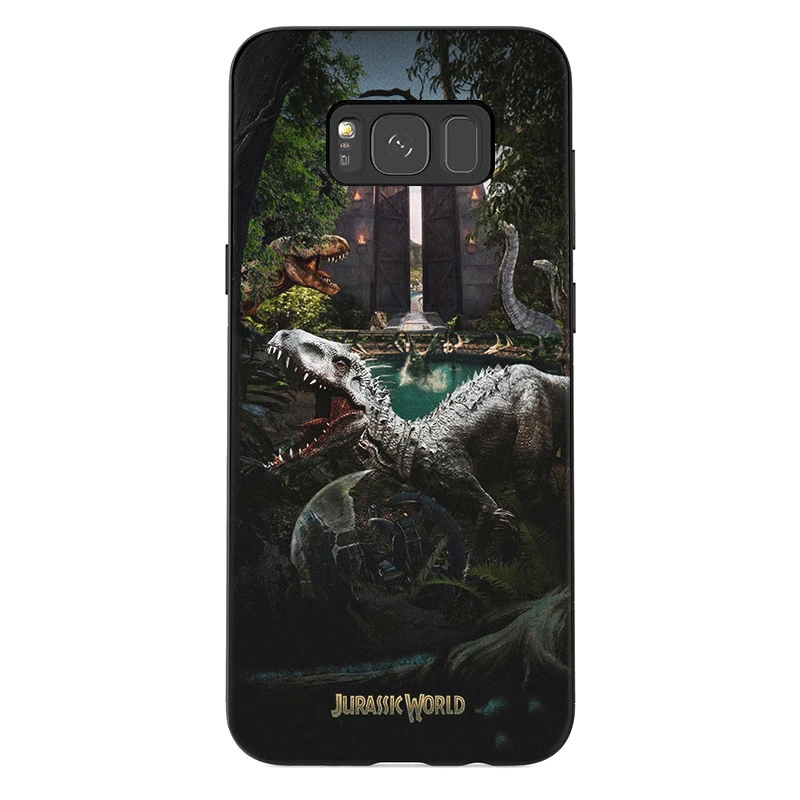Силиконовый защитный чехол для телефона для samsung Galaxy A3 A5 A6 A7 A8 A9 A10 A30 A40 A50 A70 J6 Plus чехол с изображением динозавров из фильма «Парк Юрского периода мира