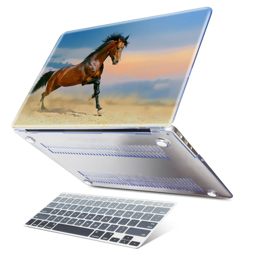 M512 Животное Лошадь Пингвин полярный медведь чехол для Macbook Pro 13 15 retina Touch Bar чехол с принтом для Macbook Air 11 12 13 - Цвет: M512