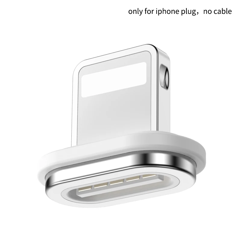 for iphone plug Tongyinhai Micro USB кабель Магнитный USB C Тип быстрой зарядки шнур для передачи данных для huawei 3A быстрое зарядное устройство магнитный разъем - Цвет: for iphone plug