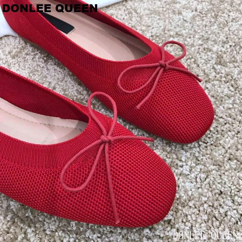 Женские повседневные лоферы на плоской подошве балетная обувь с бантом бабочкой