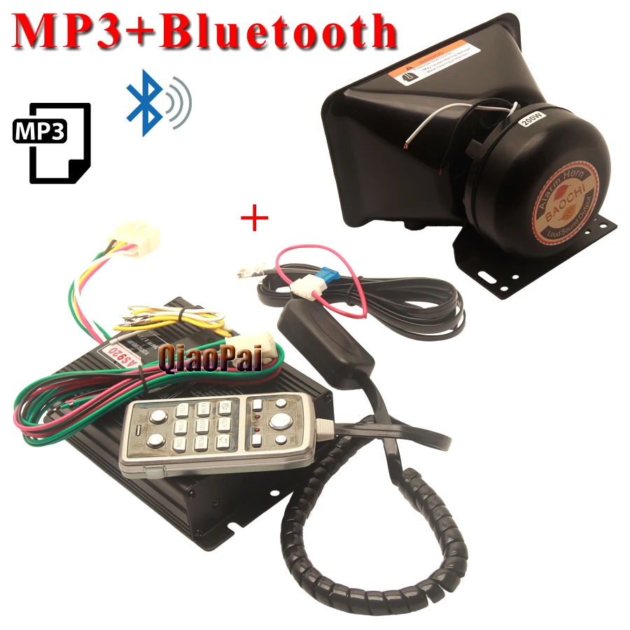 Бесплатная доставка 200 Вт динамик Мегафон MP3 воспроизведение Bluetooth Автомобильная