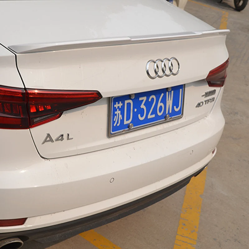 Неокрашенное заднее крыло из АБС пластика для Audi A4 B9 задний спойлер багажника 2017