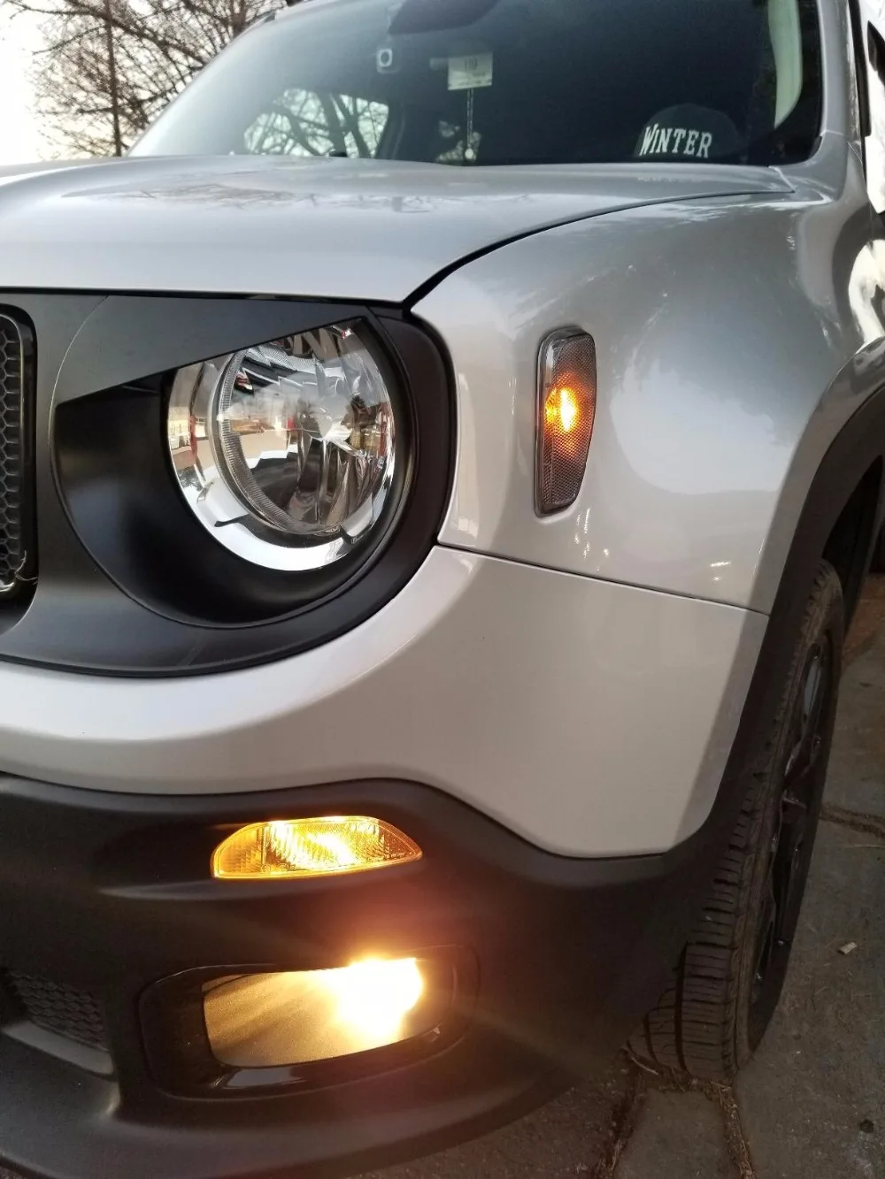 Wxxlan указатель поворота светильник боковая лампа для Jeep Renegade 2015 2016 аксессуары