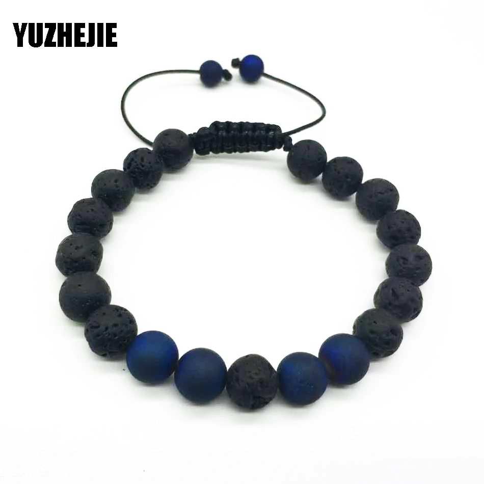 Модные дизайнерские бусины YUZHEJIE в виде тигровых глаз блестящие из натурального
