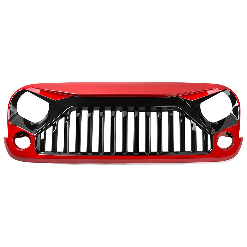 BAWA гоночные грили для Jeep Wrangler JK 2007- передняя решетка аксессуары для гриля для Jeep Wrangler JK автомобильные внешние аксессуары - Цвет: Red