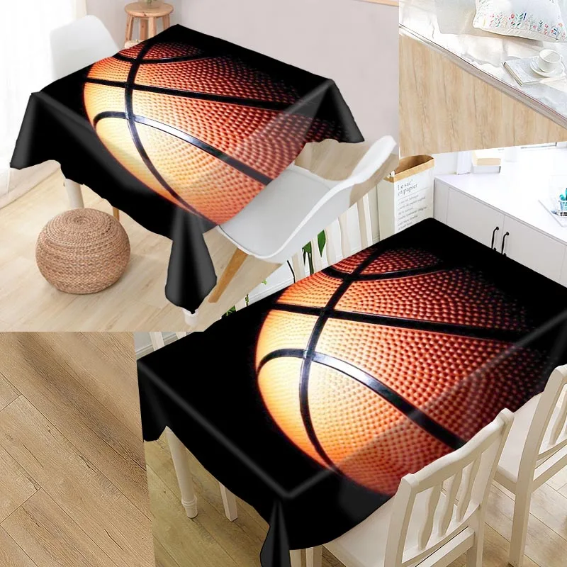Baketball изготовленная на заказ Скатерть Оксфорд с принтом прямоугольная