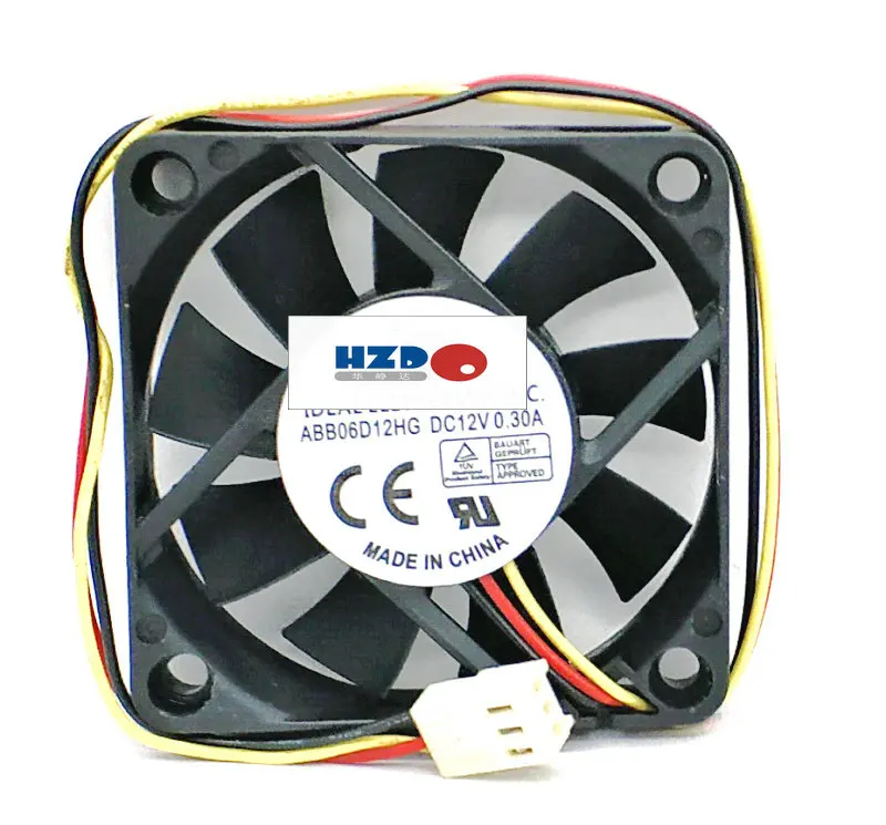 HZDO 6013 12V 0.3A ABB06D12HG 60*60*13mm 60mm 12v охлаждающий вентилятор