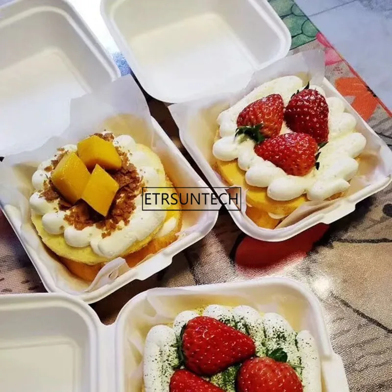 Коробка для гамбургеров одноразовая фаст фуд жареная курица бифштекс торт