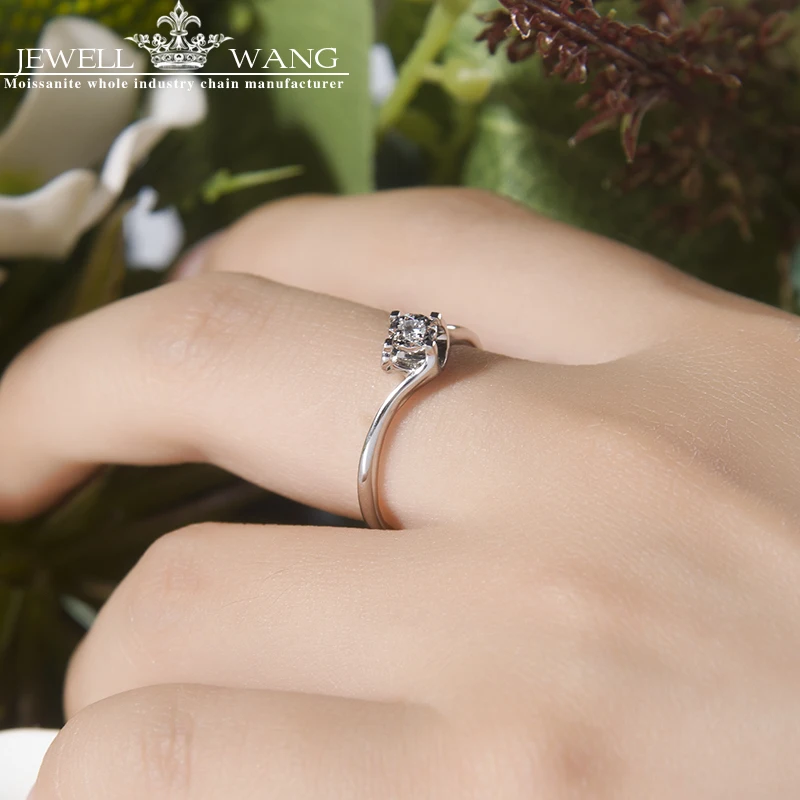 Кольцо с бриллиантами 0 6 карата 18 К из белого золота|ring for|rings for womenrings women 18k |