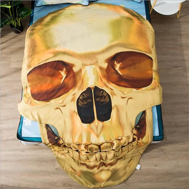 1 Skull Персональный супер герой Акула череп подростков взрослых нерегулярное летнее одеяло на заказ Печать Одеяло для дивана, односпальная кровать, двуспальная кровать - Цвет: 1 Skull