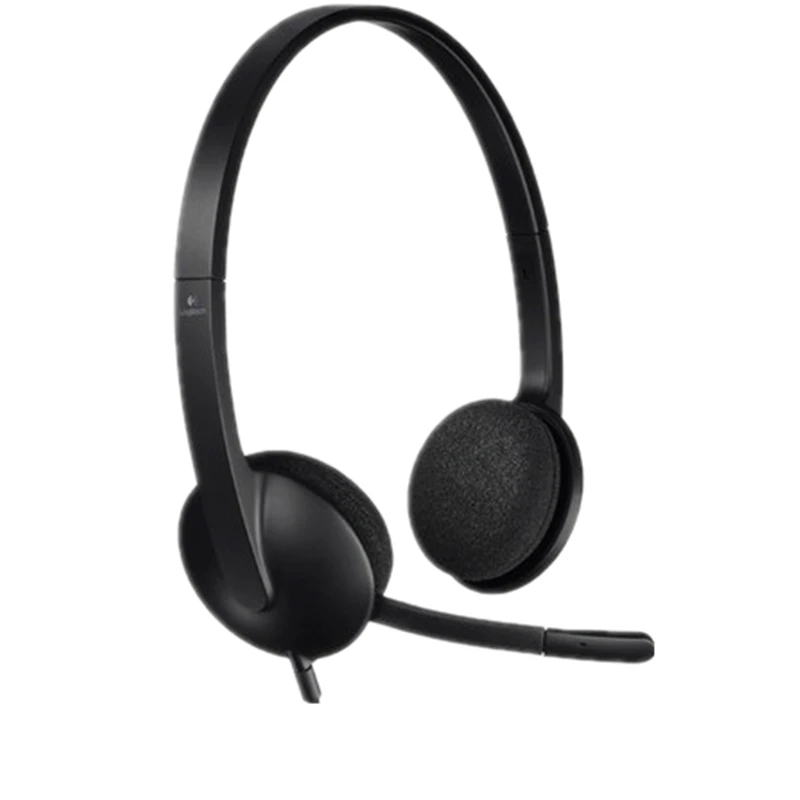 Logitech H340 Компьютерная гарнитура проводная для ноутбука USB игровая микрофон |