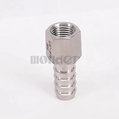 Соединитель BSP с внутренней резьбой на 12 мм для шланга зазубринами 1/4 дюйма из